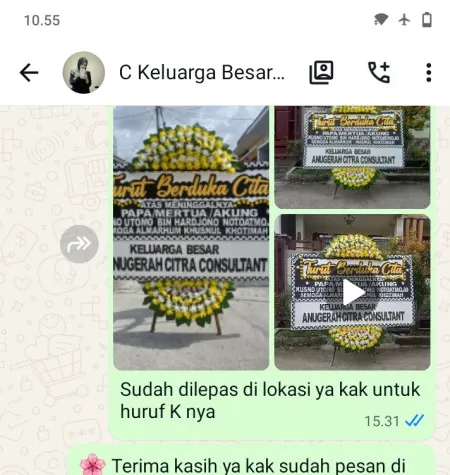 Pengiriman Papan Bunga Duka Jalan Raya Bekasi