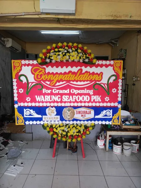 Papan Bunga Ucapan Selamat Jalan Raya Bekasi