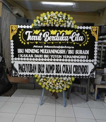 Papan Bunga di Jalan Raya Bekasi